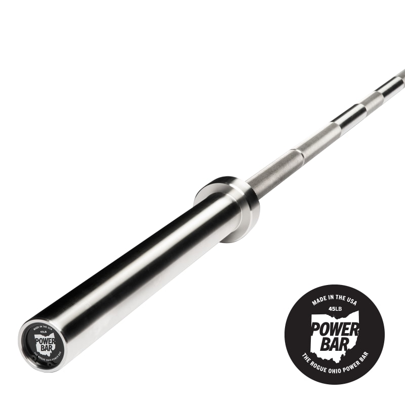 ROGUE ステンレスオハイオパワーバー Rogue 45LB Ohio Power Bar - Stainless | Rogue Fitness
